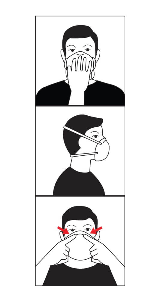 N95 4PLY Mask - How To Put On Mask